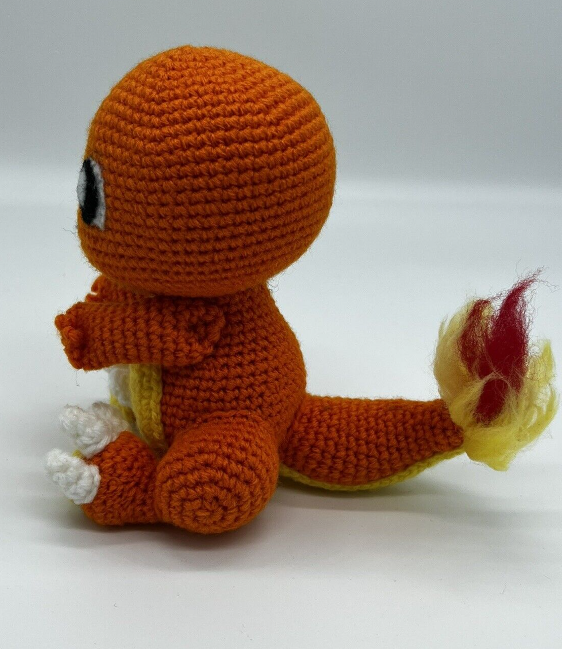 POKEMON CHARMANDER KNITTED CROTCHET STUFFED ANIMAL AMIGURUMI HANDMADE PLUSH TOY