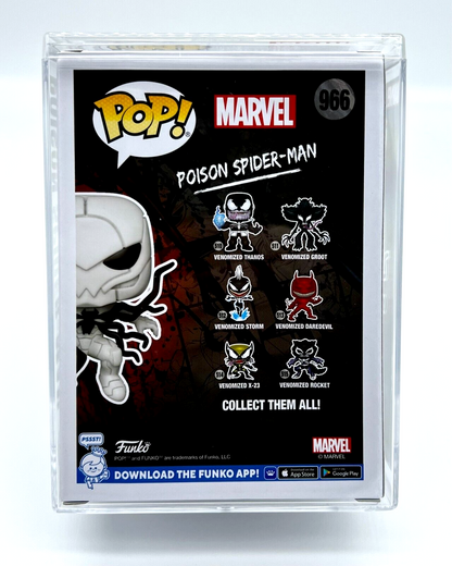 Funko Pop Marvel Venom Poison Spider-Man 966 SIGNED & REMARKED TYLER KIRKHAM