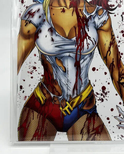 HARDLEE THINN INVINCIBLE BATTLE DAMAGED VIRGIN TYLER KIRKHAM ARTIST EDITION #1/5