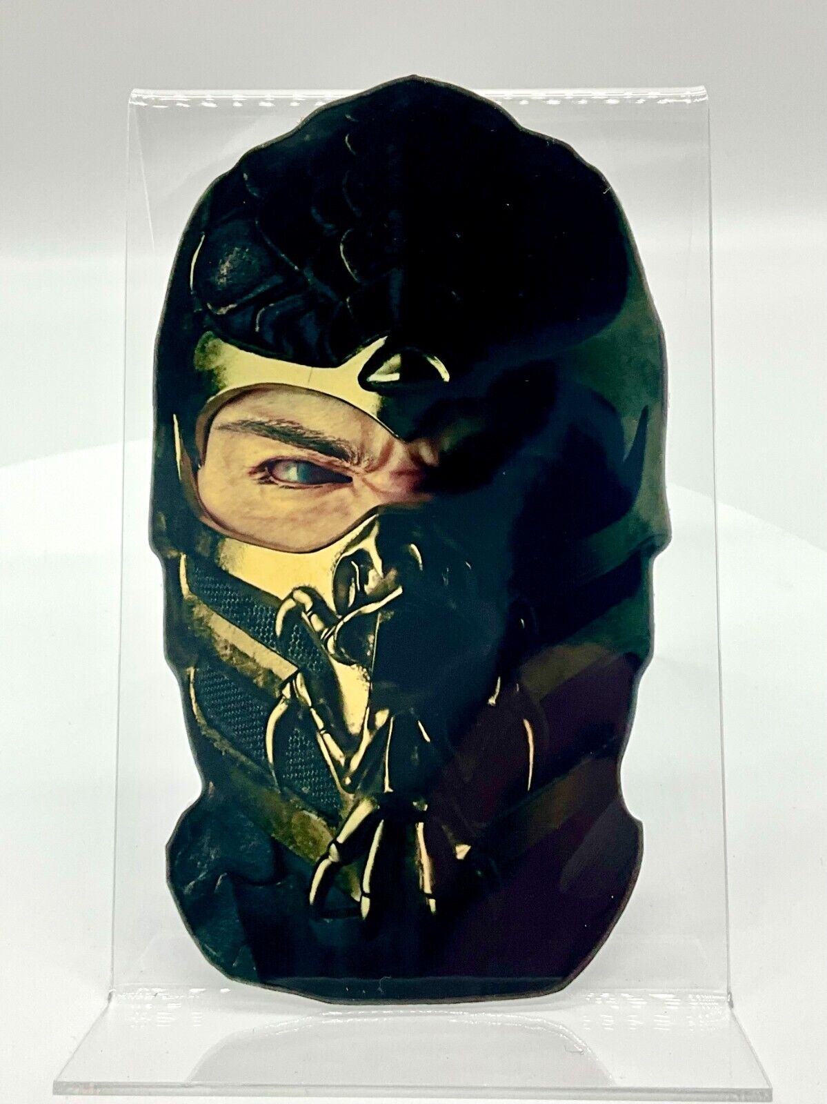 MORTAL KOMBAT SCORPION  HOLOGRAPHIC GOLD FOIL PREMIUM VINYL STICKER 6"x4