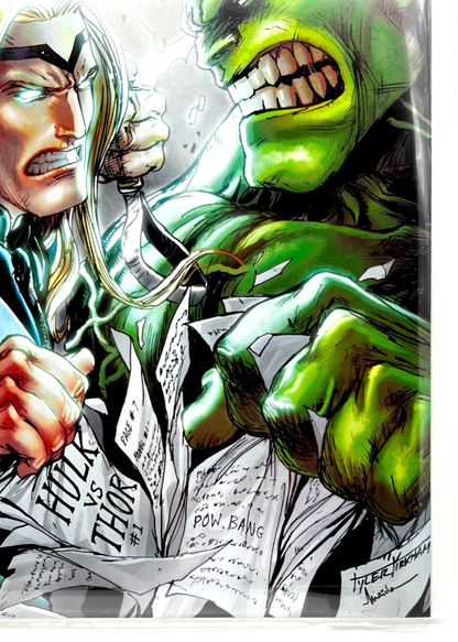 HULK VS THOR BANNER OF WAR ALPHA #1 TYLER KIRKHAM VIRGIN SIGNED LIMITED 1000