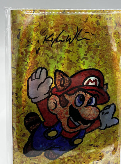 MOSIAC SCRAPBOOK #1 SUPER MARIO BROS KYLE WILLIS SIGNED GOLD FOIL LIMITED 100