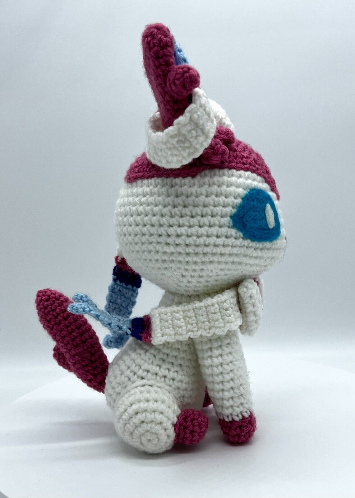 SYLVEON EEVEE EVO PLUSH AMIGURUMI KNITTED CROCHET STUFFED ANIMAL COLLECTIBLE