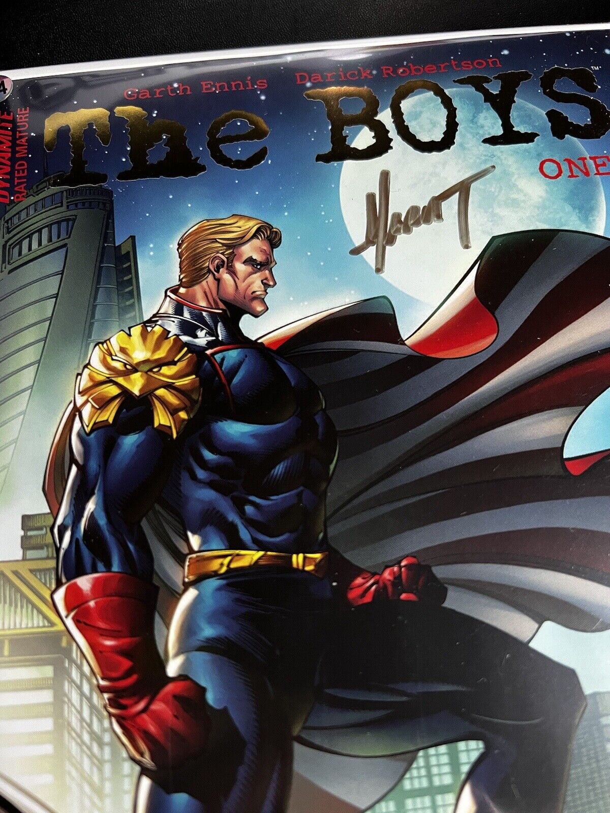 THE BOYS #1 HOMELANDER Marat Mychaels Gold Foil LTD 100 SIGNED NYCC