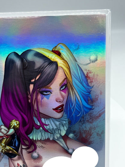 HARDLEE THINN EBAS CHROME VIRGIN FOIL LIMITED ARTIST EDITION #9/10 Harley Quinn