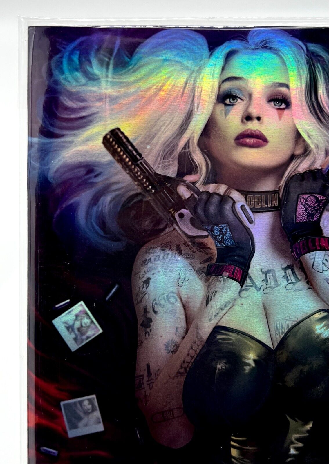 HARDLEE THINN PLAYTIME NOV 22′ SHIKARII VIRGIN FOIL LIMITED #3/10 Harley Quinn