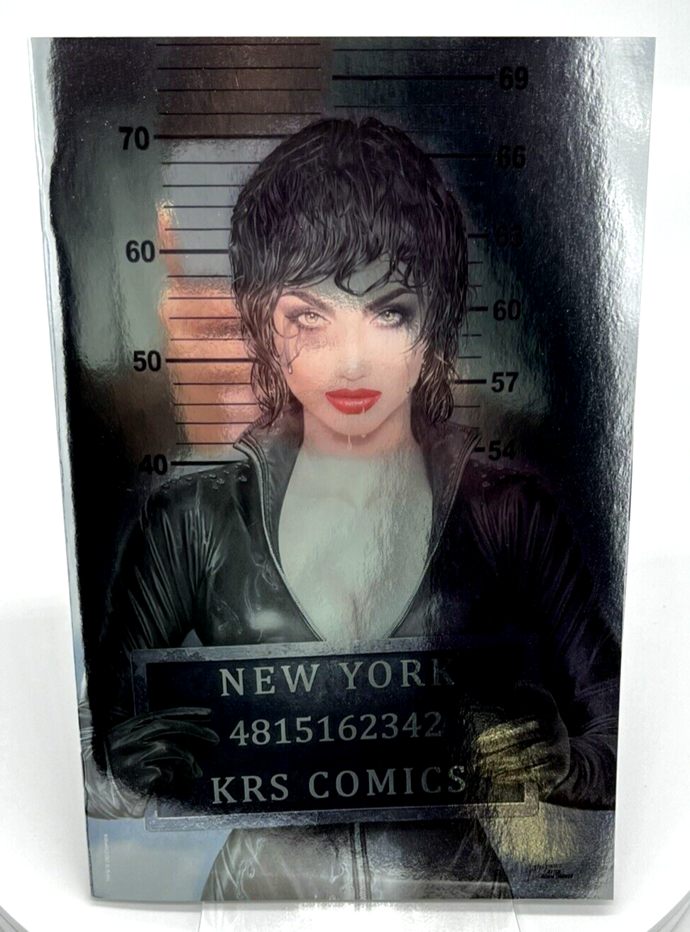 CATWOMAN #47 2022 NEW YORK COMIC CON NATALI SANDERS VIRGIN FOIL LIMITED TO 1000