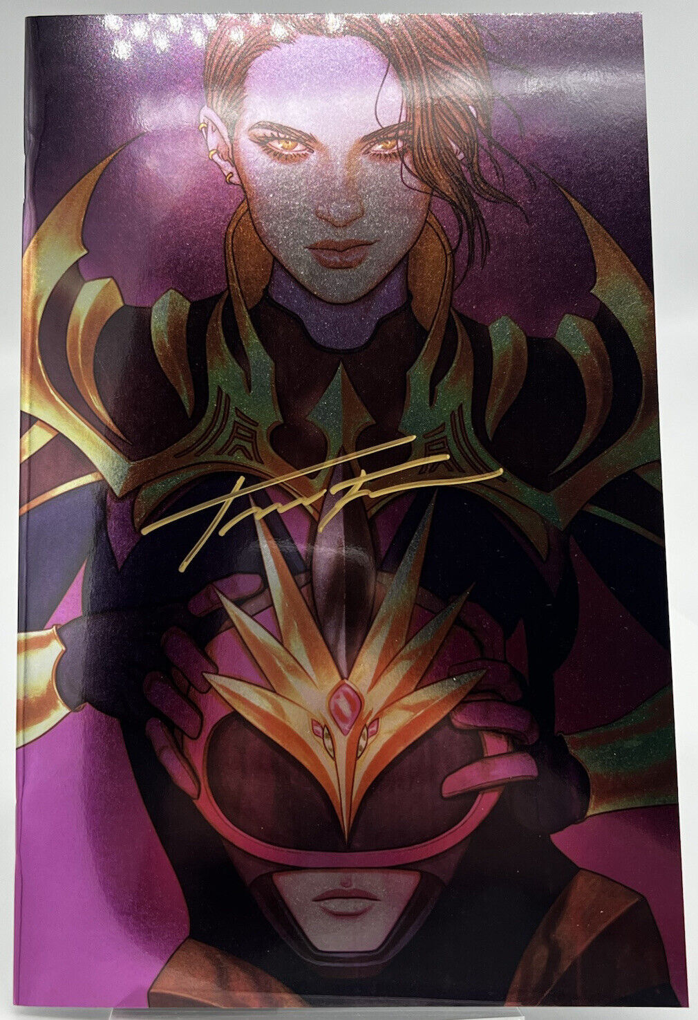 POWER RANGERS UNLIMITED COINLESS 1 JENNY FRISON VIRGIN FOIL SIGNED SDCC #204/400