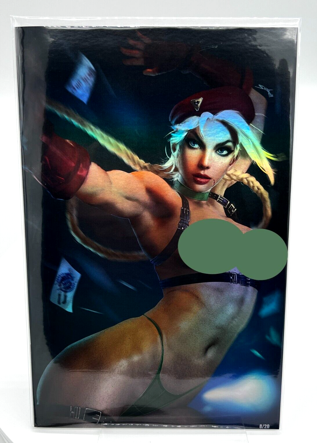 Power Hour #1 Cammy Street Fighter SHIKARII VIRGIN FOIL LIMITED EDITION #8 /20