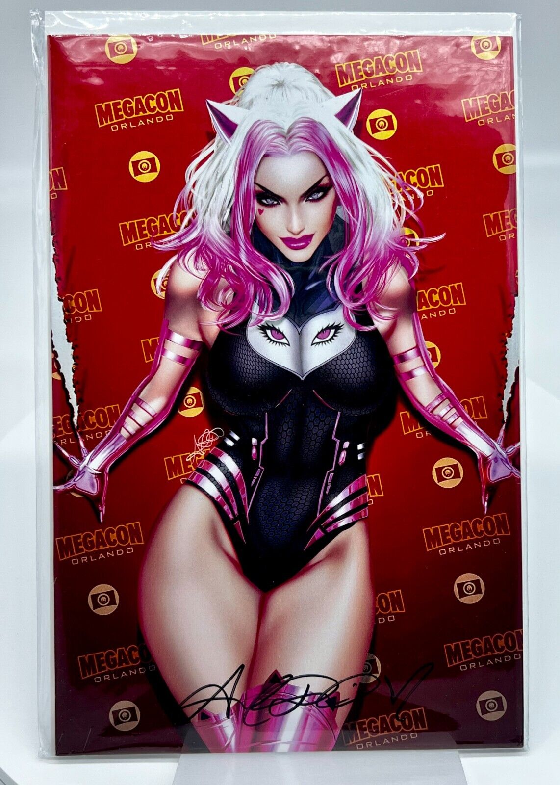 Miss Meow #1  Ariel Diaz Virgin Megacon Exclusive Merc Publishing