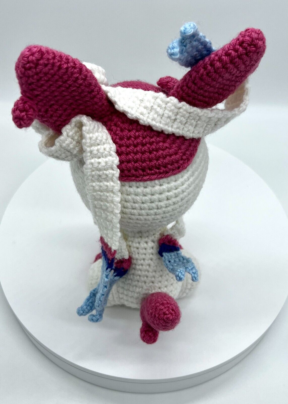 SYLVEON EEVEE EVO PLUSH AMIGURUMI KNITTED CROCHET STUFFED ANIMAL COLLECTIBLE