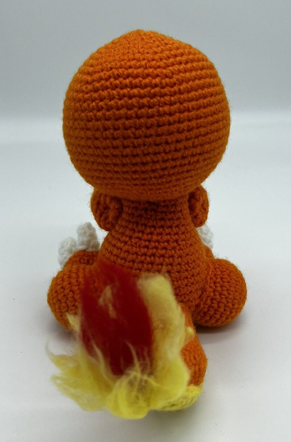 POKEMON CHARMANDER KNITTED CROTCHET STUFFED ANIMAL AMIGURUMI HANDMADE PLUSH TOY