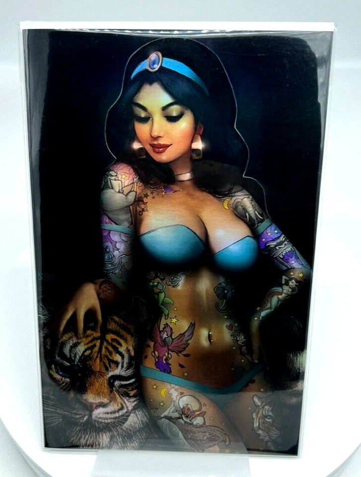 Zirty Girlz 3 Princess Jasmine Nathan Szerdy BLUE FOIL LIMITED EDITION 200 COPYS