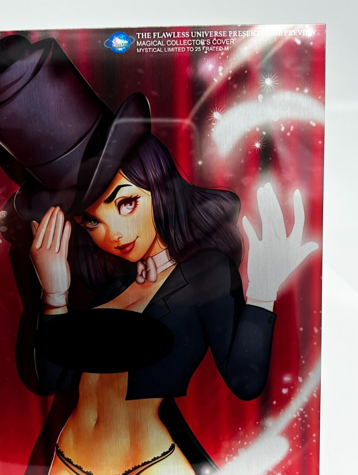 FLAWLESS UNIVERSE MAGICAL COLLECTORS COVER ZATANNA ZATARA LIMITED METAL #2/5