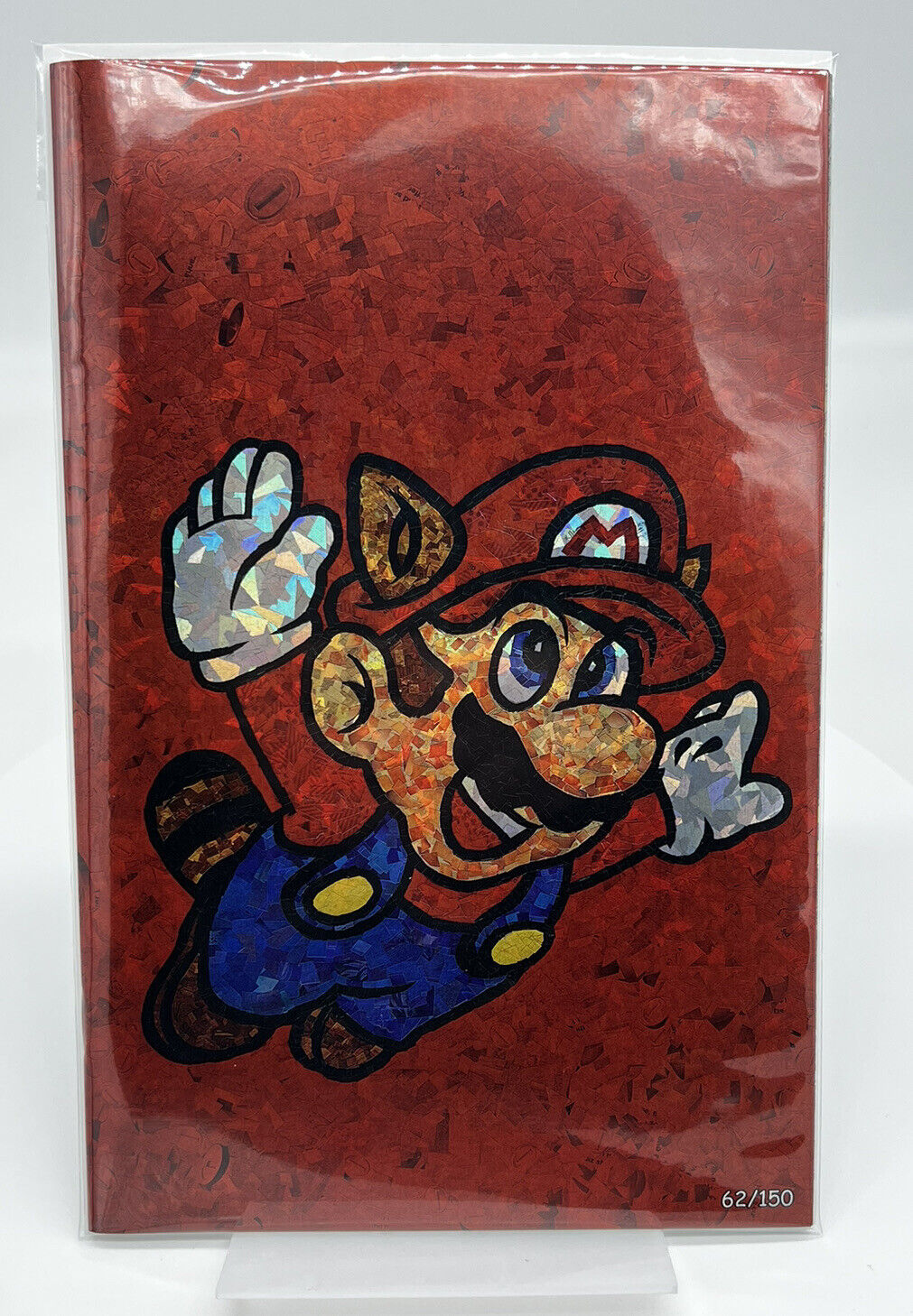 MOSIAC SCRAPBOOK #1 ITS A ME SUPER MARIO BROS KYLE WILLIS RED FOIL LTD #62/150