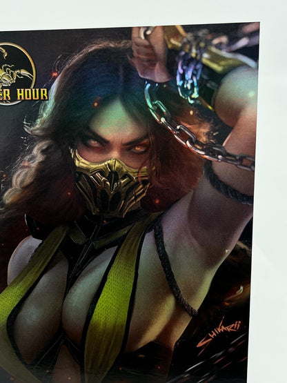 Power Hour Scoprion Preview Shikarii Foil Limited Edition #7/20 Mortal Kombat