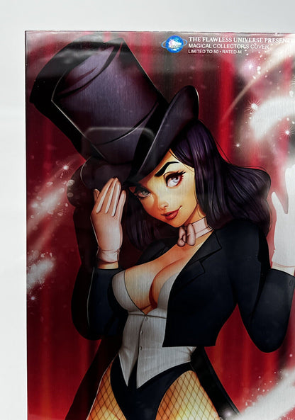 FLAWLESS UNIVERSE MAGICAL COLLECTORS COVER ZATANNA ZATARA METAL LIMITED 50