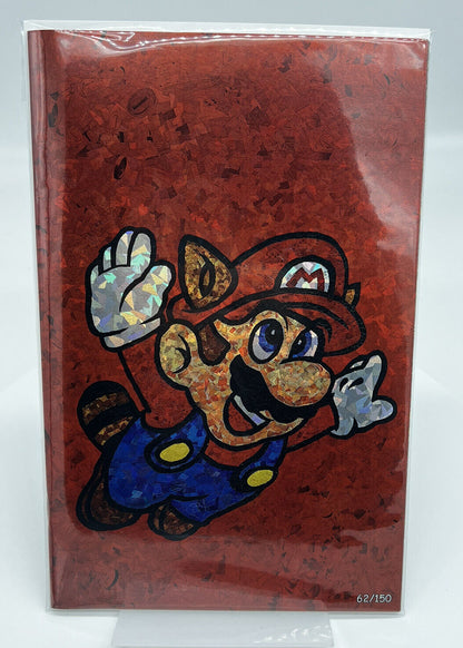 MOSIAC SCRAPBOOK #1 ITS A ME SUPER MARIO BROS KYLE WILLIS RED FOIL LTD #62/150