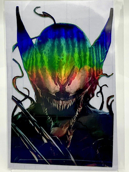 X-MEN WOLVERINE VENOMIZED HOLOGRAPHIC PREMIUM VINYL STICKER 6"x4" LOGAN MARVEL