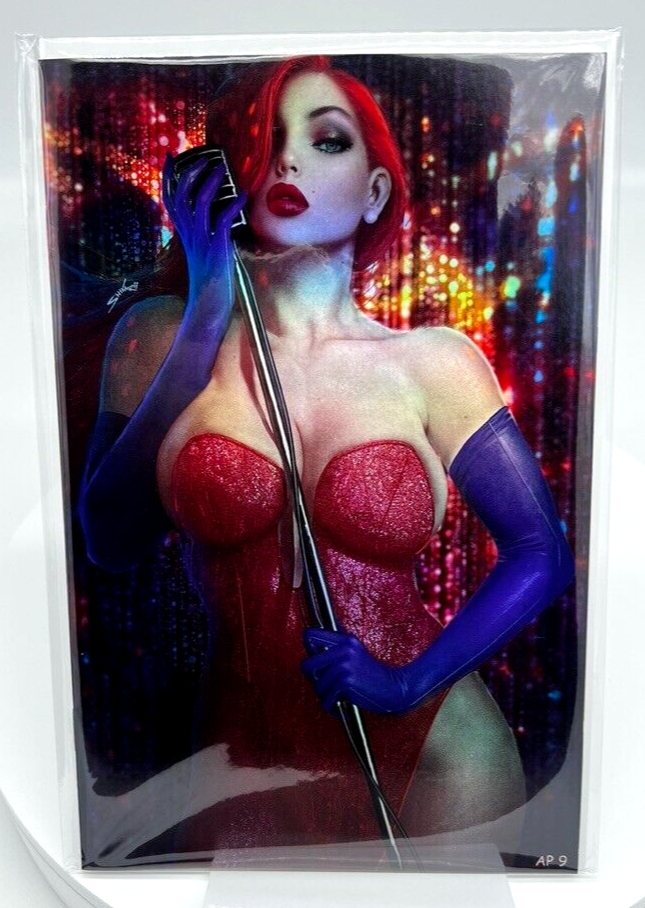 TOTALLY RAD JESSICA RABBIT COSPLAY SHIKARII FOIL LIMITED ARTIST EDITION AP #9/10