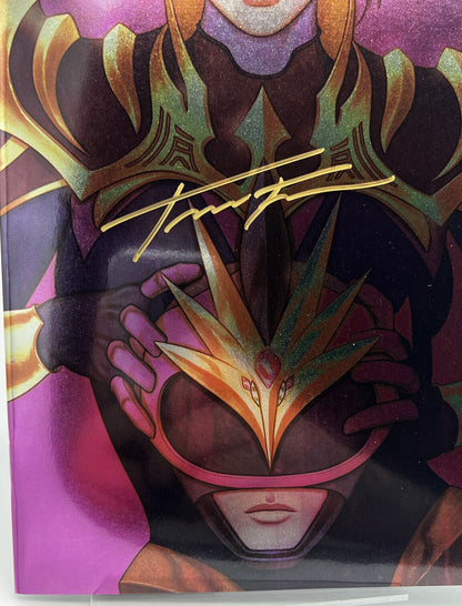 POWER RANGERS UNLIMITED COINLESS 1 JENNY FRISON VIRGIN FOIL SIGNED SDCC #204/400