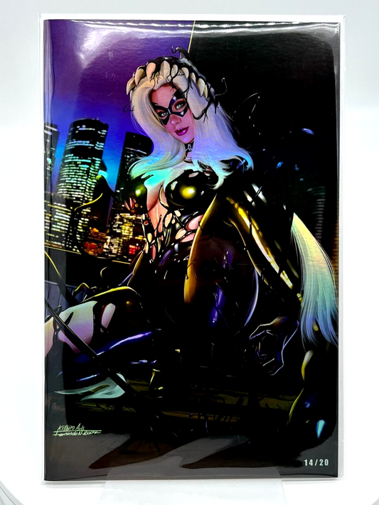 BLACK CAT VENOMIZED COSPLAY FERNANDO ROCHA VIRGIN FOIL LIMITED EDITION #14/20