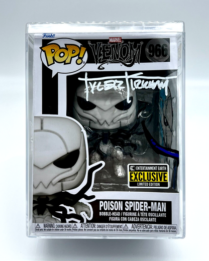 Funko Pop Marvel Venom Poison Spider-Man 966 SIGNED & REMARKED TYLER KIRKHAM