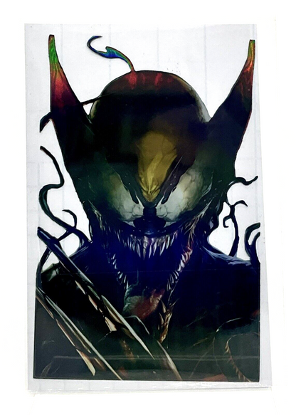 X-MEN WOLVERINE VENOMIZED HOLOGRAPHIC PREMIUM VINYL STICKER 6"x4" LOGAN MARVEL