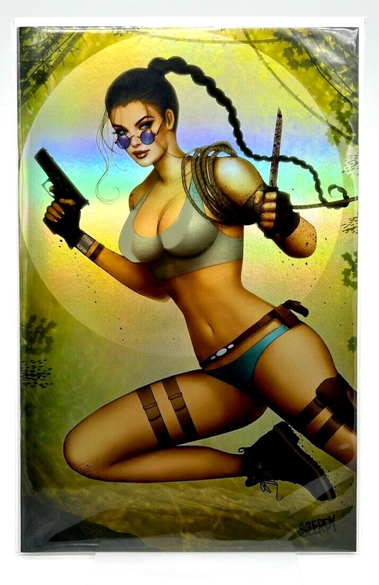 Tomb Raider Lara Croft Nathan Szerdy  Virgin Foil Limited Edition #20