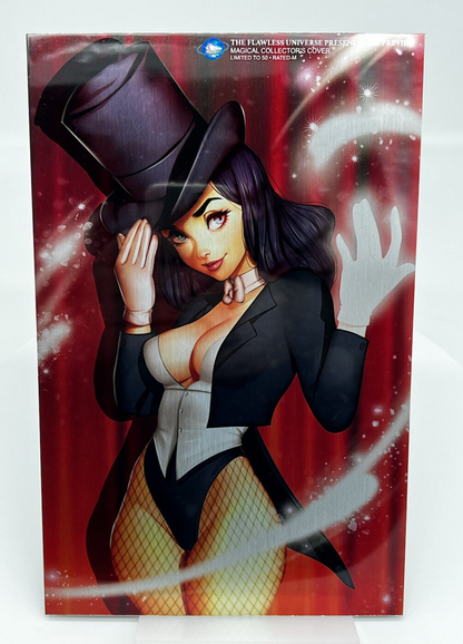 FLAWLESS UNIVERSE MAGICAL COLLECTORS COVER ZATANNA ZATARA METAL LIMITED 50