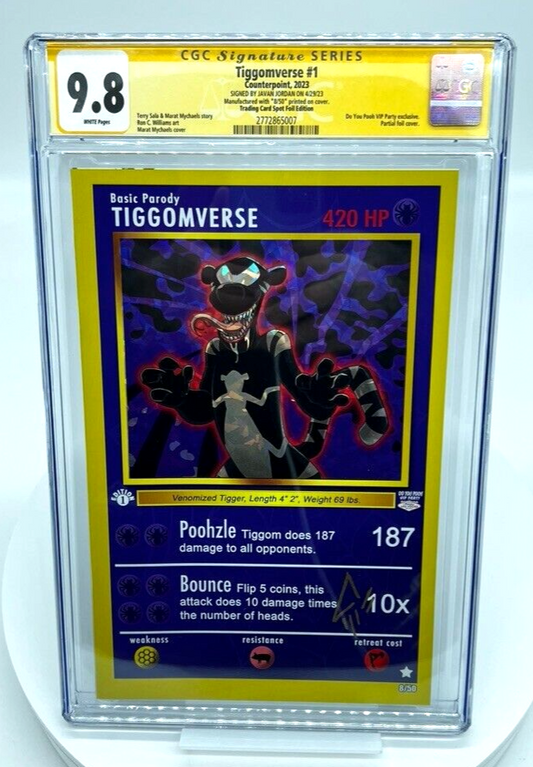 TIGGOMVERSE Pokémon JAVAN JORDON Foil LIMITED #8/50 COPIES SIGNED GRADED CGC 9.8