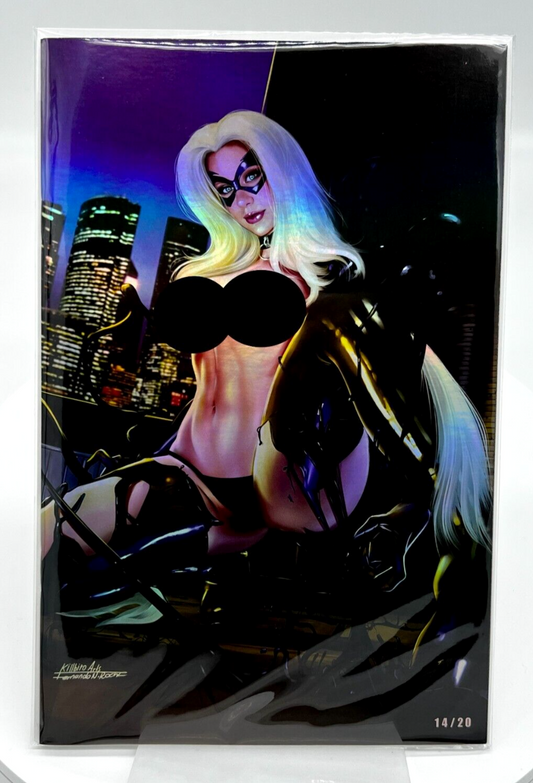 BLACK CAT VENOMIZED COSPLAY FERNANDO ROCHA VIRGIN FOIL LIMITED EDITION #14/20