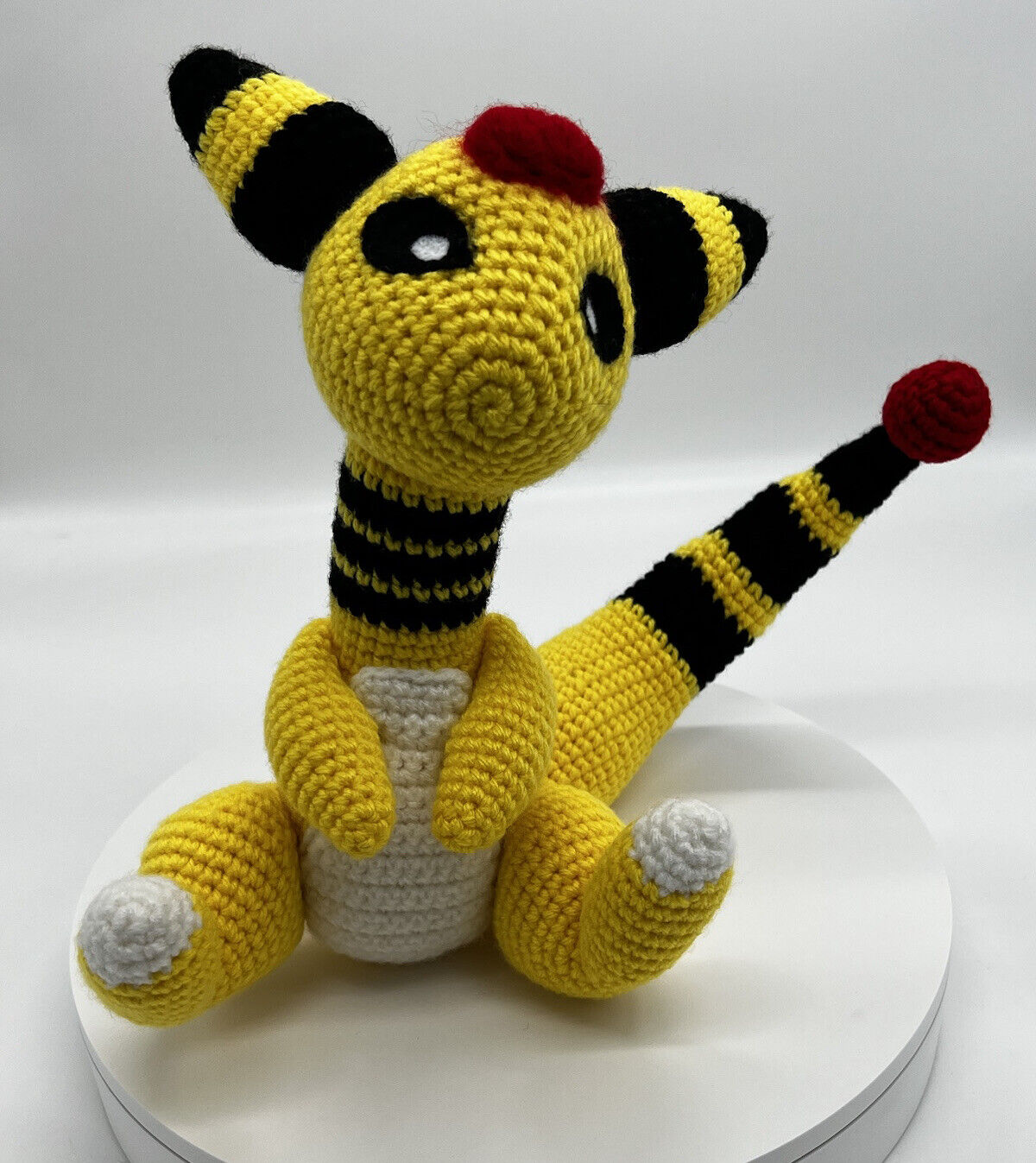 AMPHAROS POKEMON AMIGURUMI KNITTED CROTCHET STUFFED ANIMAL PLUSHIE COLLECTIBLE