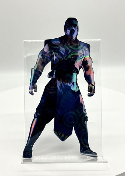 MORTAL KOMBAT SUBZERO  HOLOGRAPHIC PREMIUM VINYL STICKER 7"x4" SCORPION