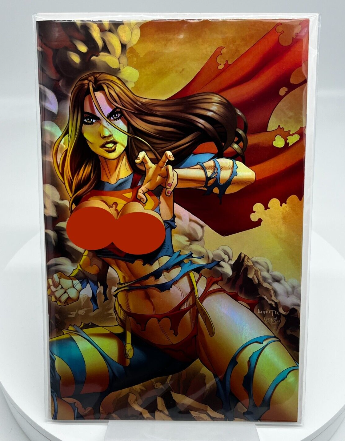 M House Supergirl Alfret Le VIRGIN FOIL LIMITED EDITION TO 20 Melinda's Comics