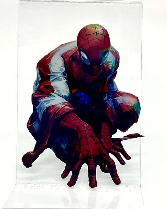 SPIDER-MAN HOLOGRAPHIC PREMIUM VINYL STICKER 4x6 INCHES MARVEL COMICS ASM