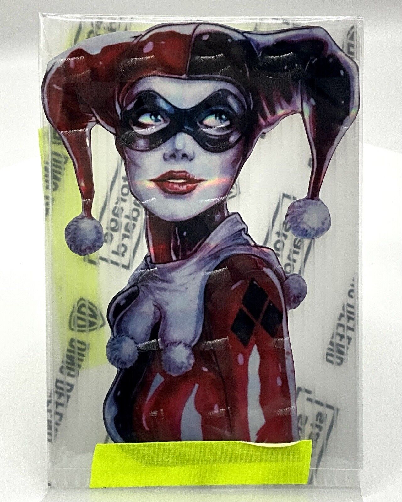 HARLEY QUINN Holographic + LAMINATED  Vinyl STICKER 6” X 3.5”  Batman Joker