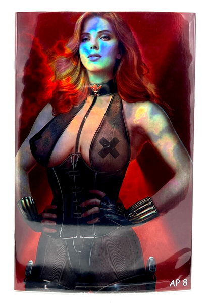 TOTALLY RAD HALLOWEEN BLACK WIDOW SHIKARII MAGMA FOIL LIMITED ARTIST PROOF #8/10