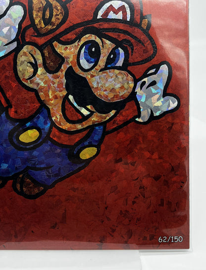 MOSIAC SCRAPBOOK #1 ITS A ME SUPER MARIO BROS KYLE WILLIS RED FOIL LTD #62/150