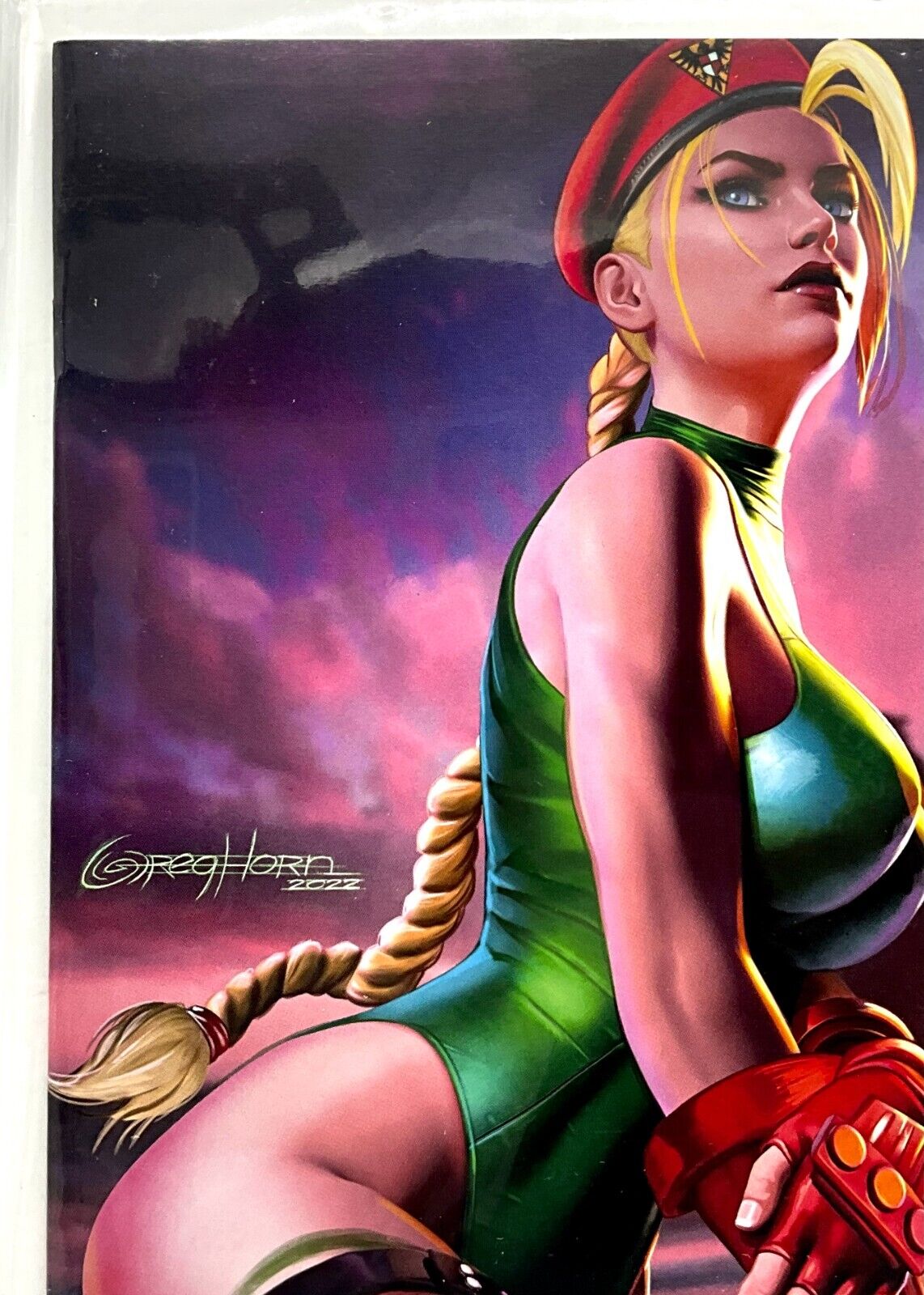 STREET FIGHTER CAMMY SUNSET VIRGIN GREG HORN LIMITED EDITION ARTIST PROOF #18/50