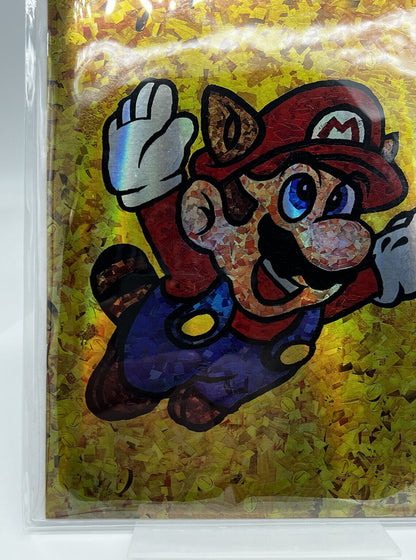 MOSIAC SCRAPBOOK #1 SUPER MARIO BROS KYLE WILLIS SIGNED GOLD FOIL LIMITED 100