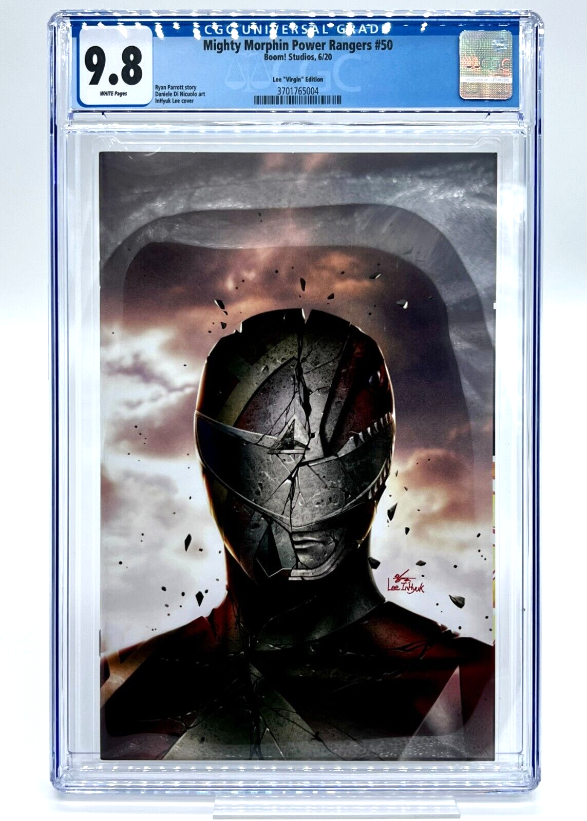 MIGHTY MORPHIN POWER RANGERS #50 Inhyuk Lee 1:100 Ratio Virgin GRADED CGC 9.8