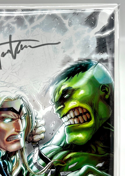 HULK VS THOR BANNER OF WAR ALPHA #1 TYLER KIRKHAM VIRGIN SIGNED LIMITED 1000