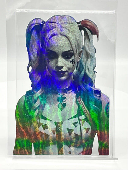 HARLEY QUINN HOLOGRAPHIC VINYL STICKER 6” X 4” SUICIDE SQUAD DC BATMAN JOKER