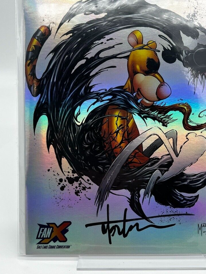 DO YOU POOH TIGGOMVERSE VENOM TYLER KIRKHAM SIGNED FOIL LIMITED EDITION #16/25