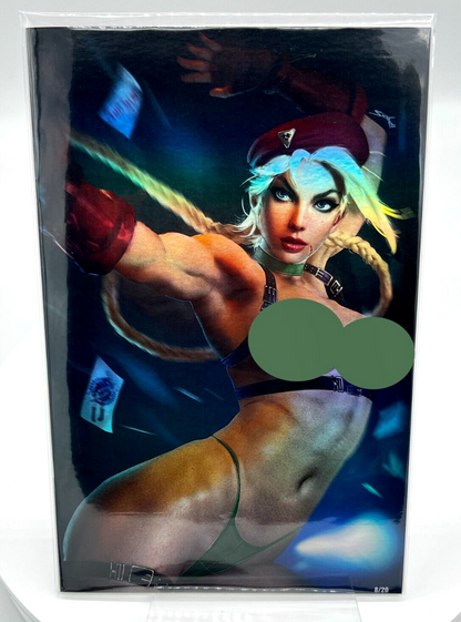 Power Hour #1 Cammy Street Fighter SHIKARII VIRGIN FOIL LIMITED EDITION #8 /20