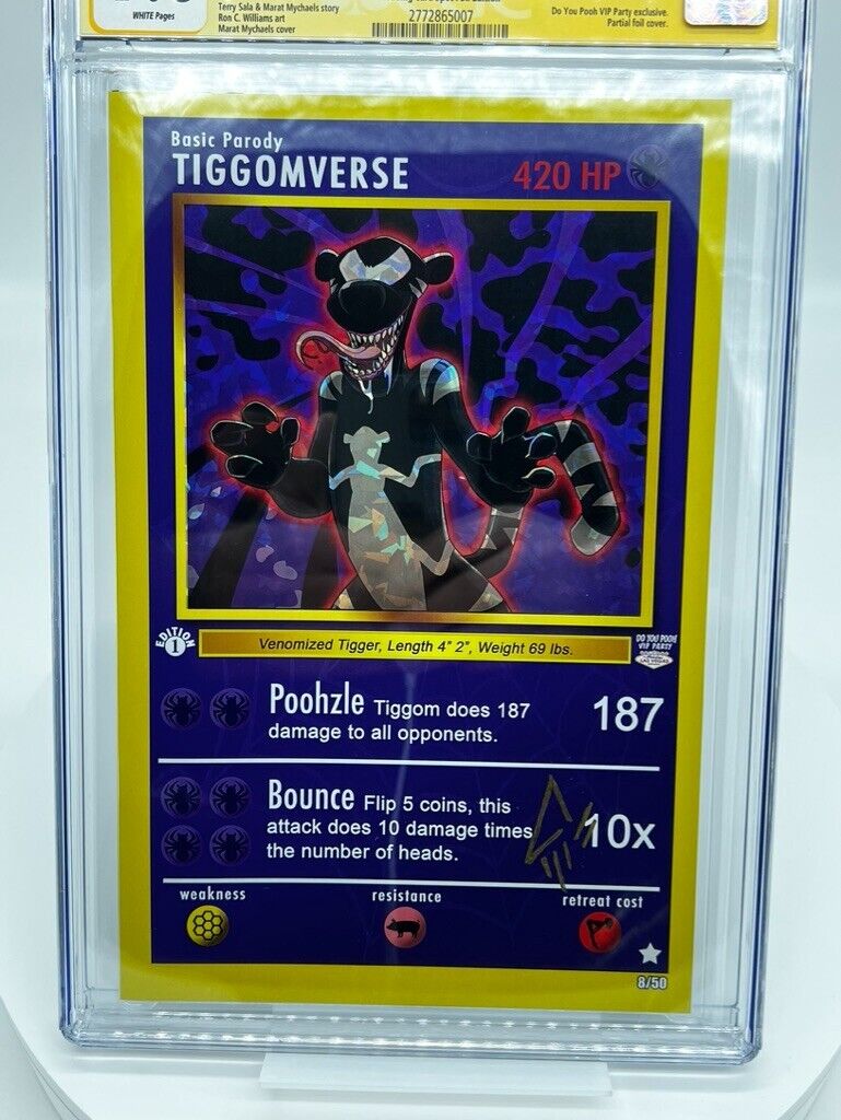 TIGGOMVERSE Pokémon JAVAN JORDON Foil LIMITED #8/50 COPIES SIGNED GRADED CGC 9.8