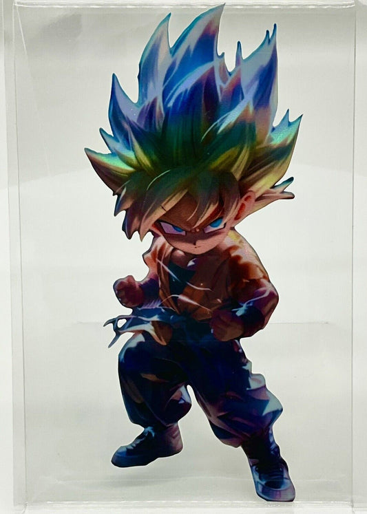 GOHAN DBZ HOLOGRAPHIC PREMIUM  LAMINATED  STICKER 5.5 X 3.5 IN DRAGON BALL Z