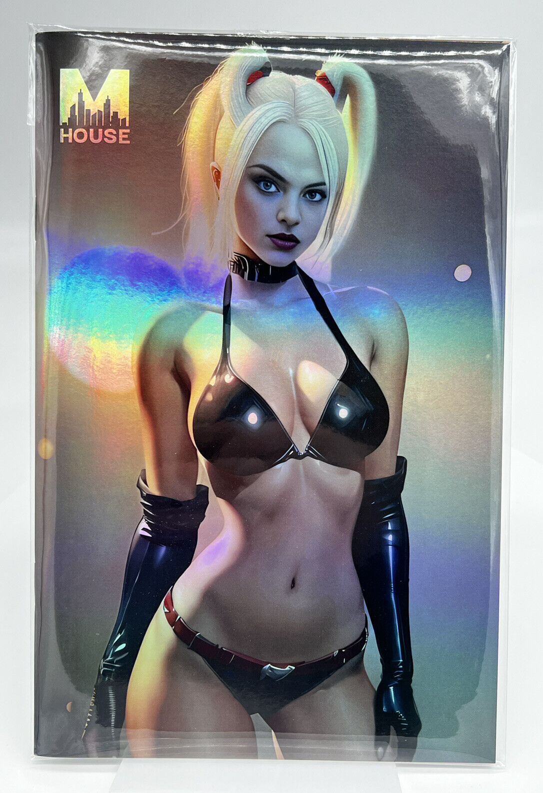 M HOUSE HARLEY QUINN MAX FED VIRGIN  FOIL LIMITED EDITION TO 20 HARDLEE THINN