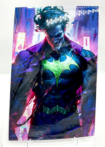 THE JOKER BATMAN SUIT ART PRINT 11X17 INCHES DC COMICS HARLEY QUINN POSTER